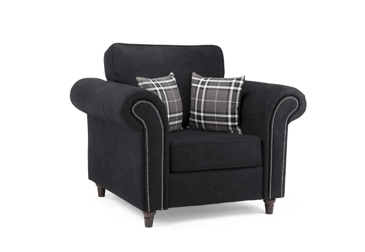 Oakland Sofa Charcoal Armchair - Sofa Easy