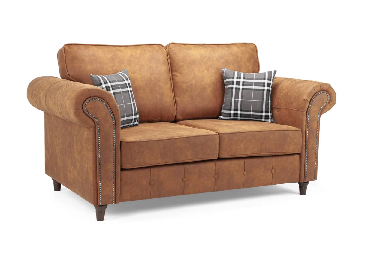 Oakland Sofa Tan 2 Seater - Sofa Easy