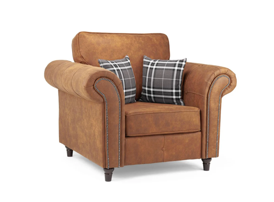Oakland Sofa Tan Armchair - Sofa Easy