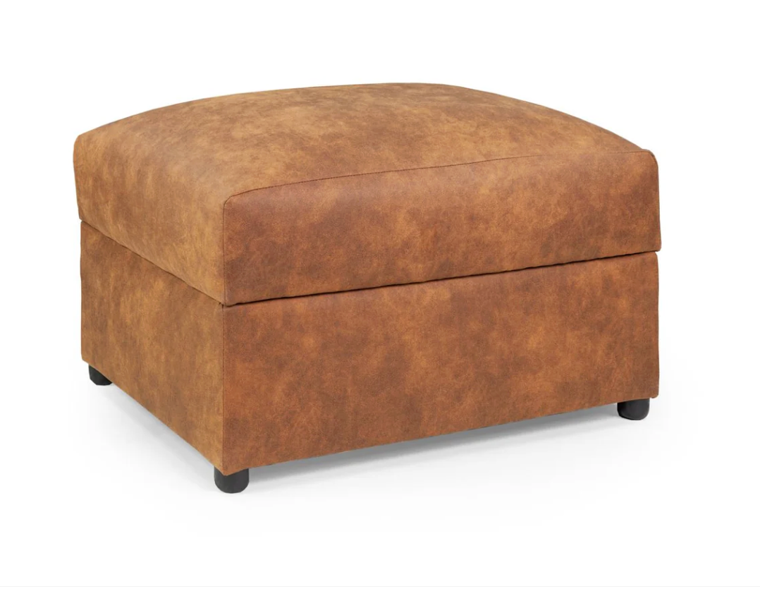 Oakland Tan Footstool - Sofa Easy