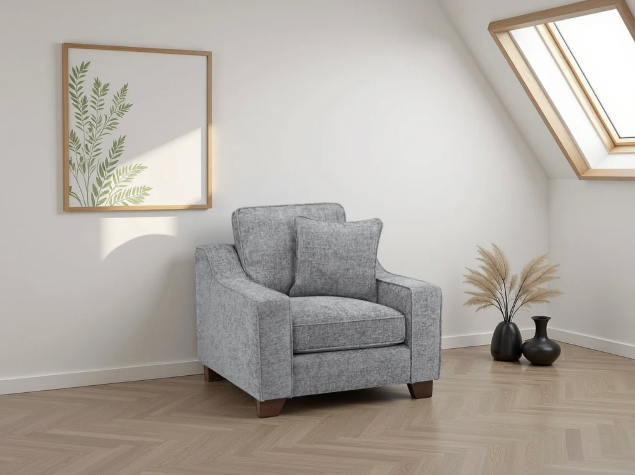 Nebraska Sofa Slate Armchair - Sofa Easy