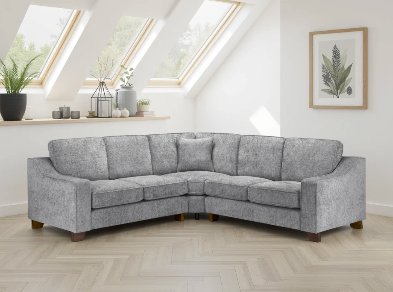 Nebraska Sofa Slate Large Corner - Sofa Easy