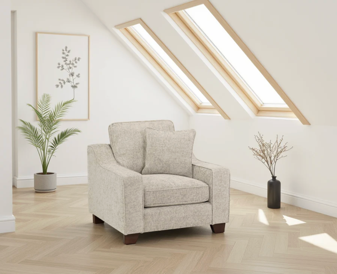 Nebraska Sofa Stone Armchair - Sofa Easy