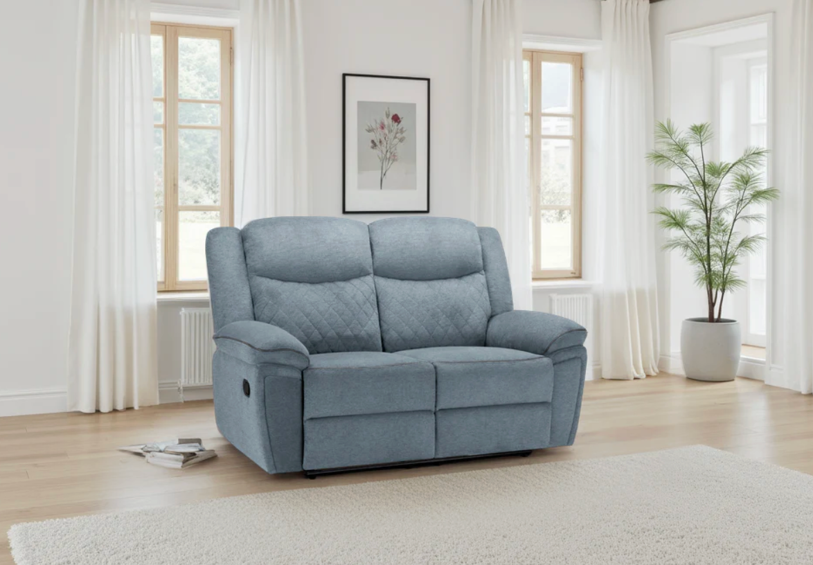 Myra Recliner Sofa Grey 2 Seater - Sofa Easy
