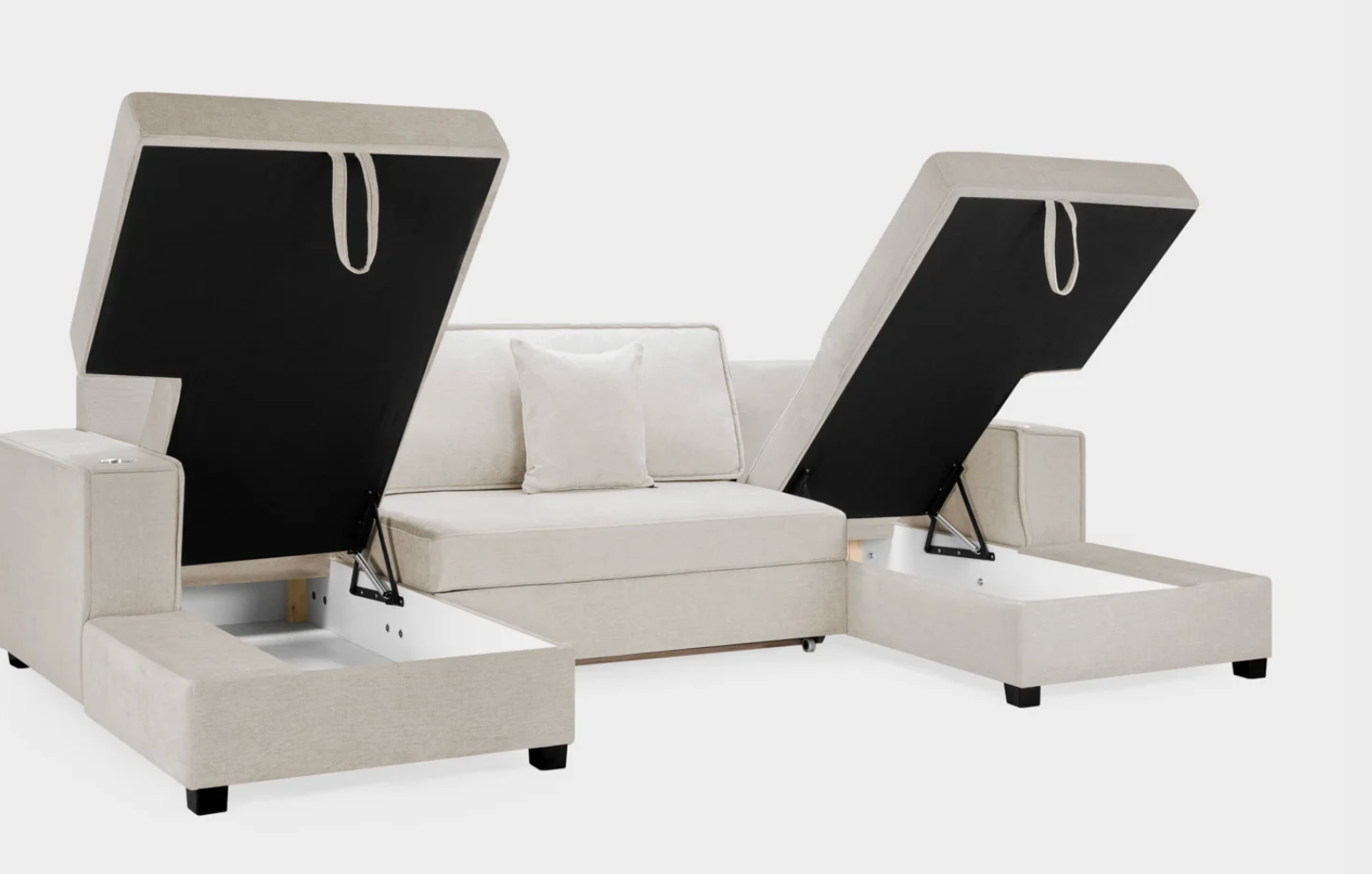 Milan Sofabed Beige Universal Corner - Sofa Easy