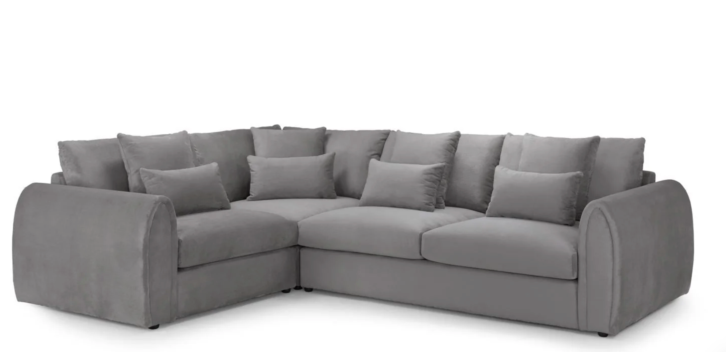 Mirabel Sofa Grey Left Hand Facing Corner - Sofa Easy