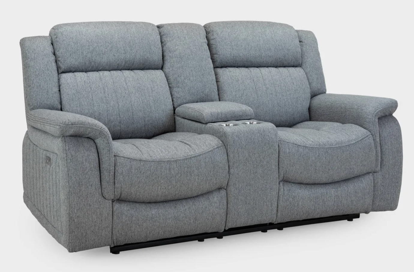Linden Electric Recliner Sofa Grey 2 Seater - Sofa Easy