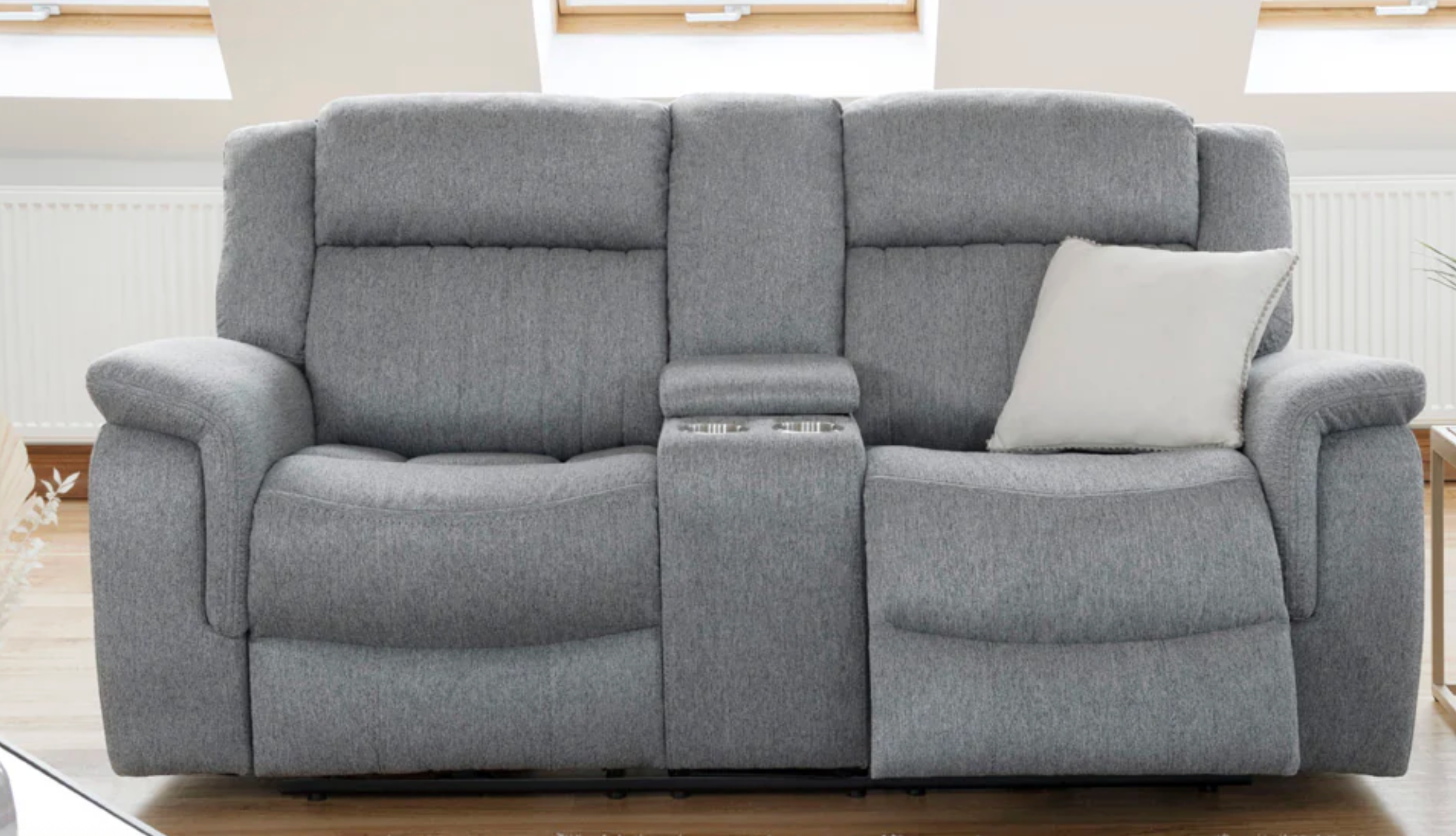 Linden Electric Recliner Sofa Grey 2 Seater - Sofa Easy