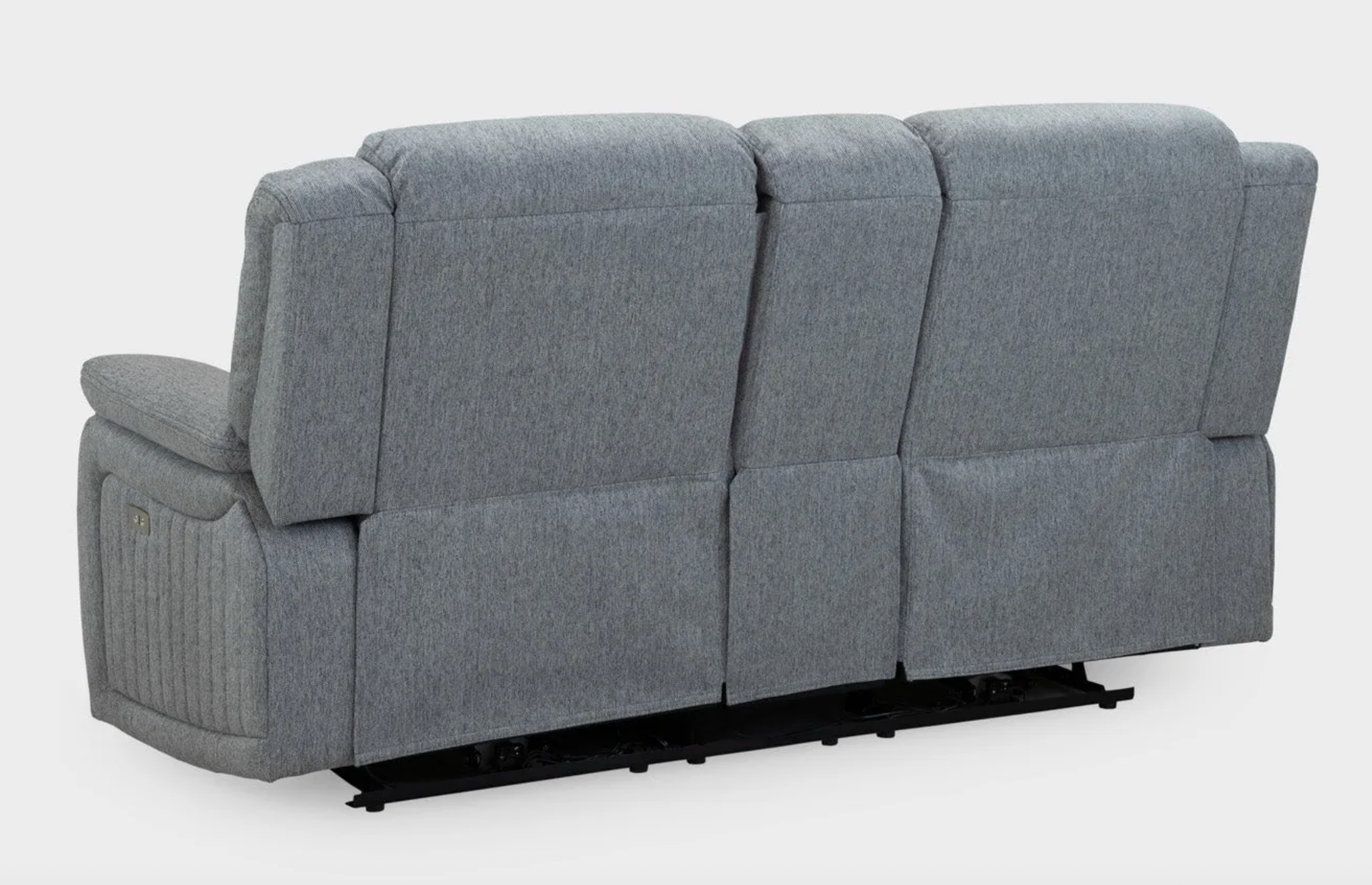 Linden Electric Recliner Sofa Grey 2 Seater - Sofa Easy