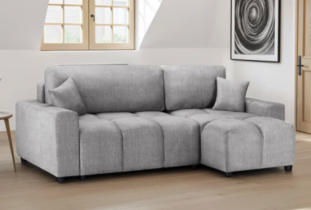 Luki Sofabed Grey Universal Corner - Sofa Easy