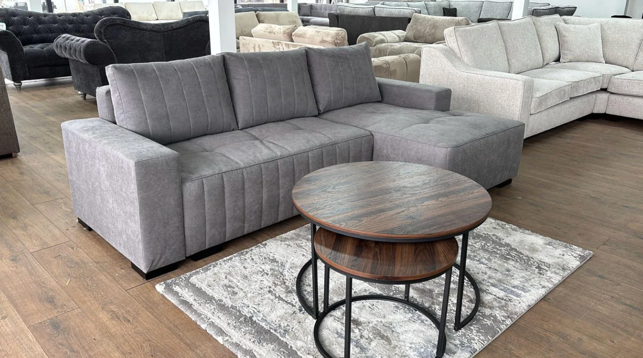 Hugo Sofabed Grey Right Hand Facing Corner - Sofa Easy