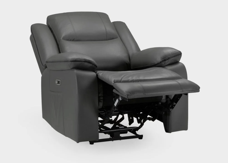 Harald Electric Recliner Grey Armchair - Sofa Easy