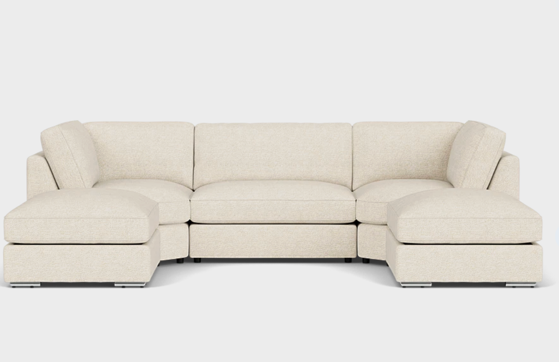 Inga Fullback Sofa Beige U Shape Corner - Sofa Easy