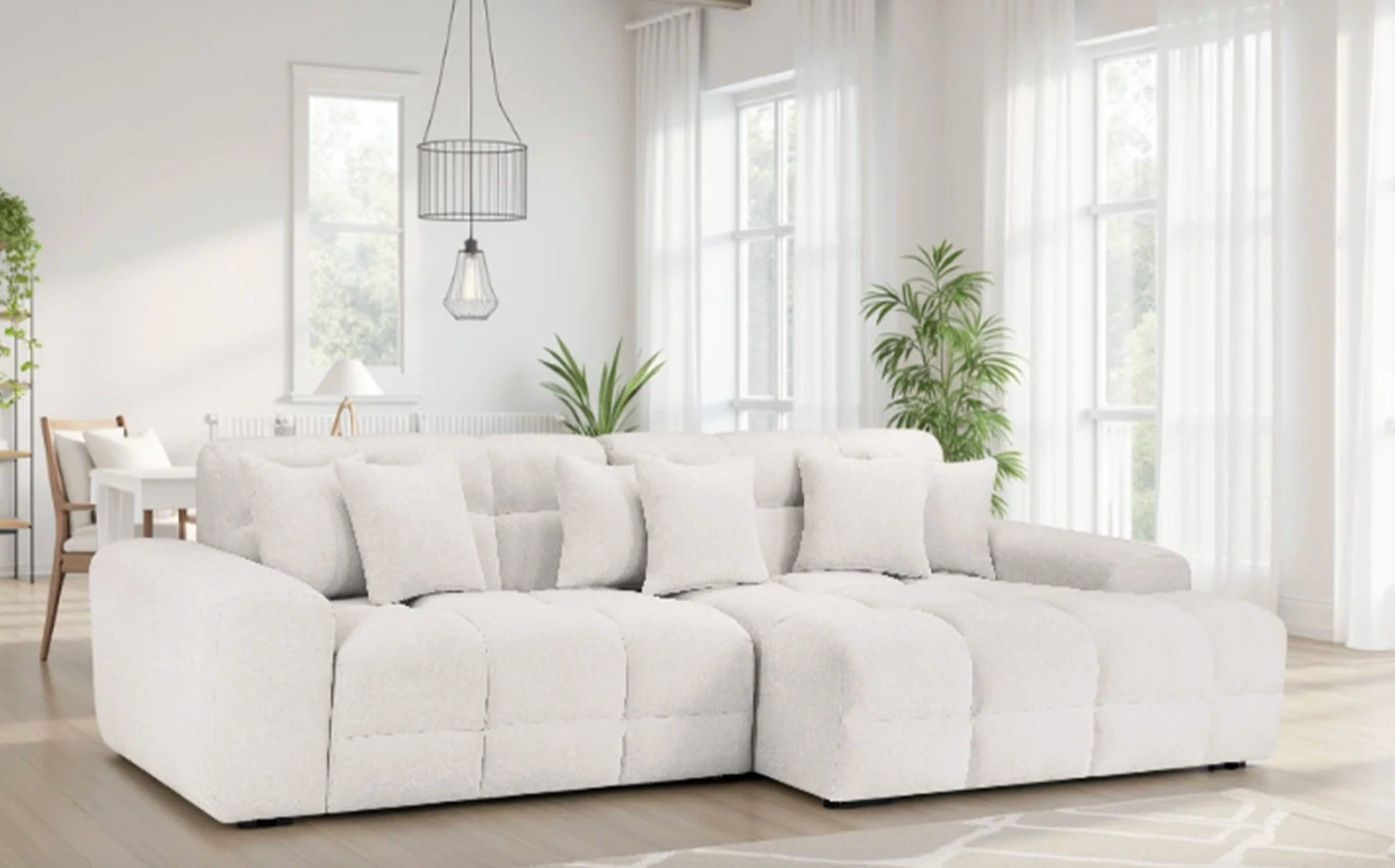 Jacob Sofa Beige Right Hand Facing Corner - Sofa Easy