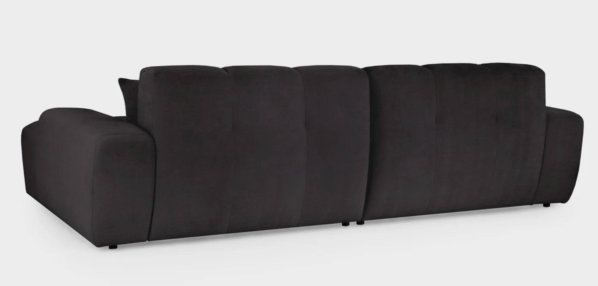 Jacob Sofa Black Left Hand Facing Corner - Sofa Easy