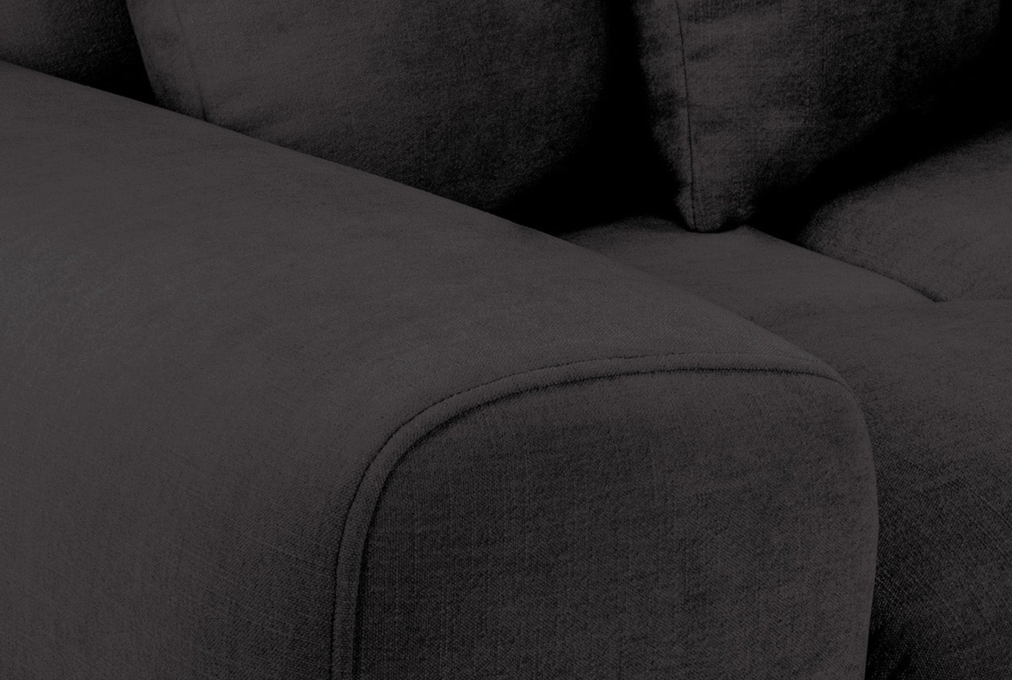 Jacob Sofa Black Left Hand Facing Corner - Sofa Easy