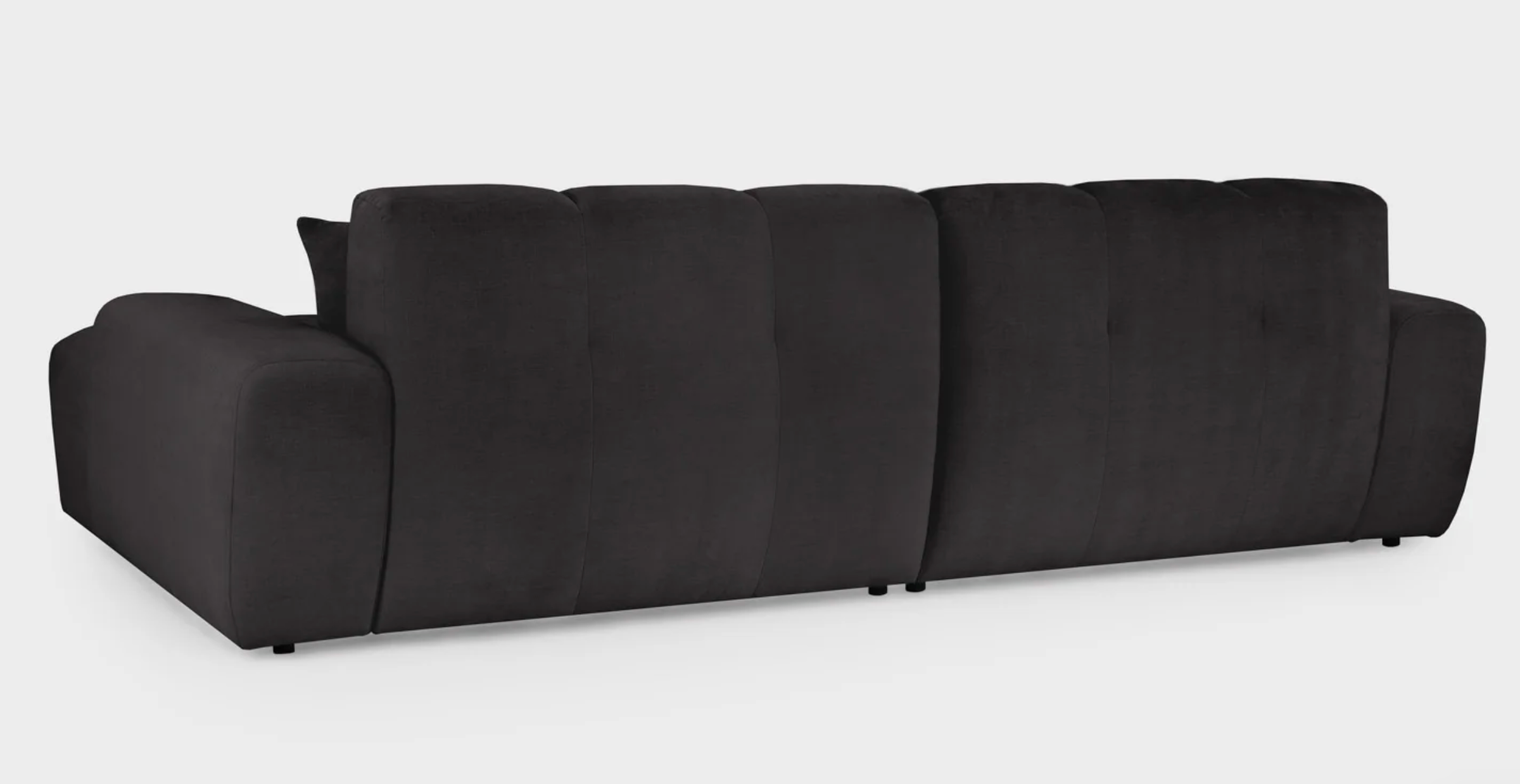 Jacob Sofa Black Right Hand Facing Corner - Sofa Easy