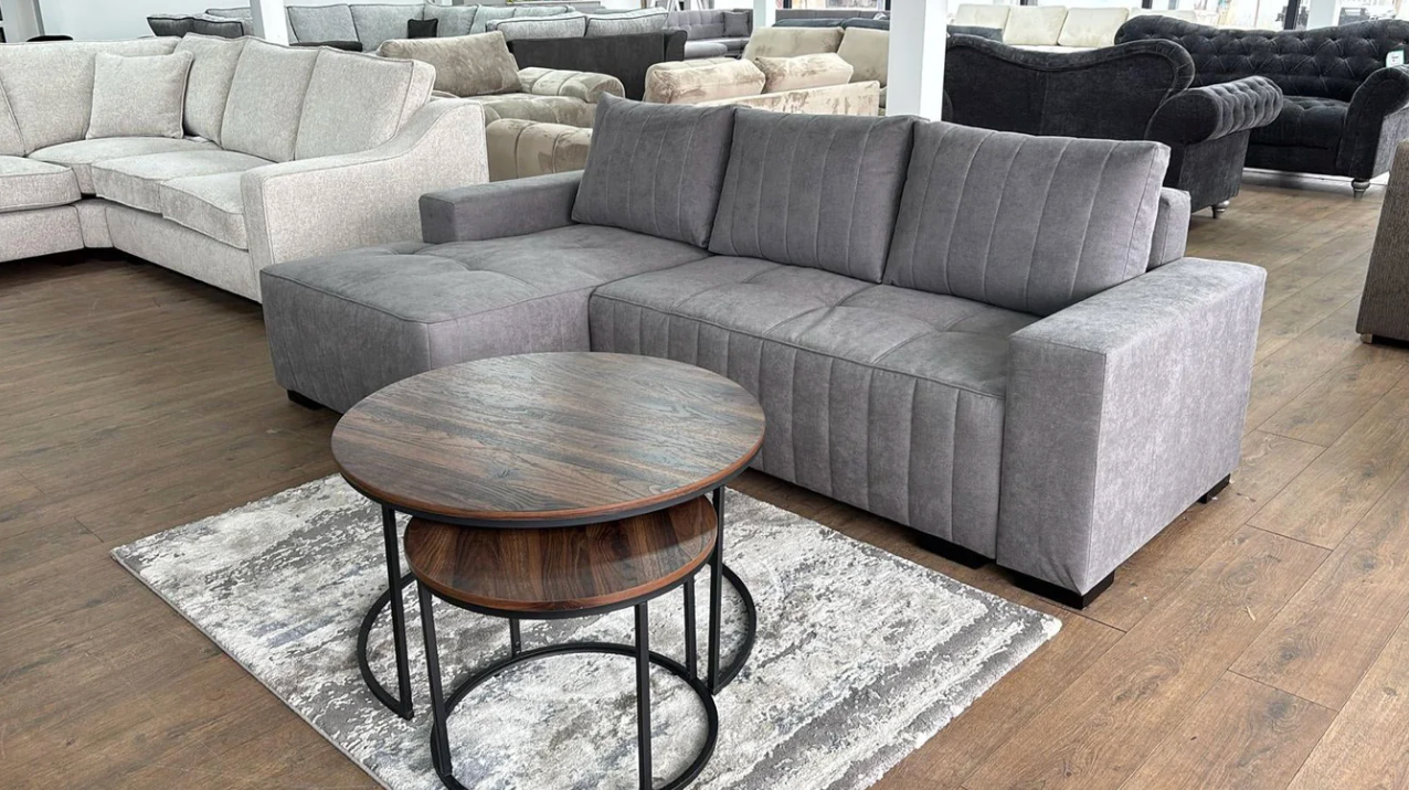 Hugo Sofabed Grey Left Hand Facing Corner - Sofa Easy