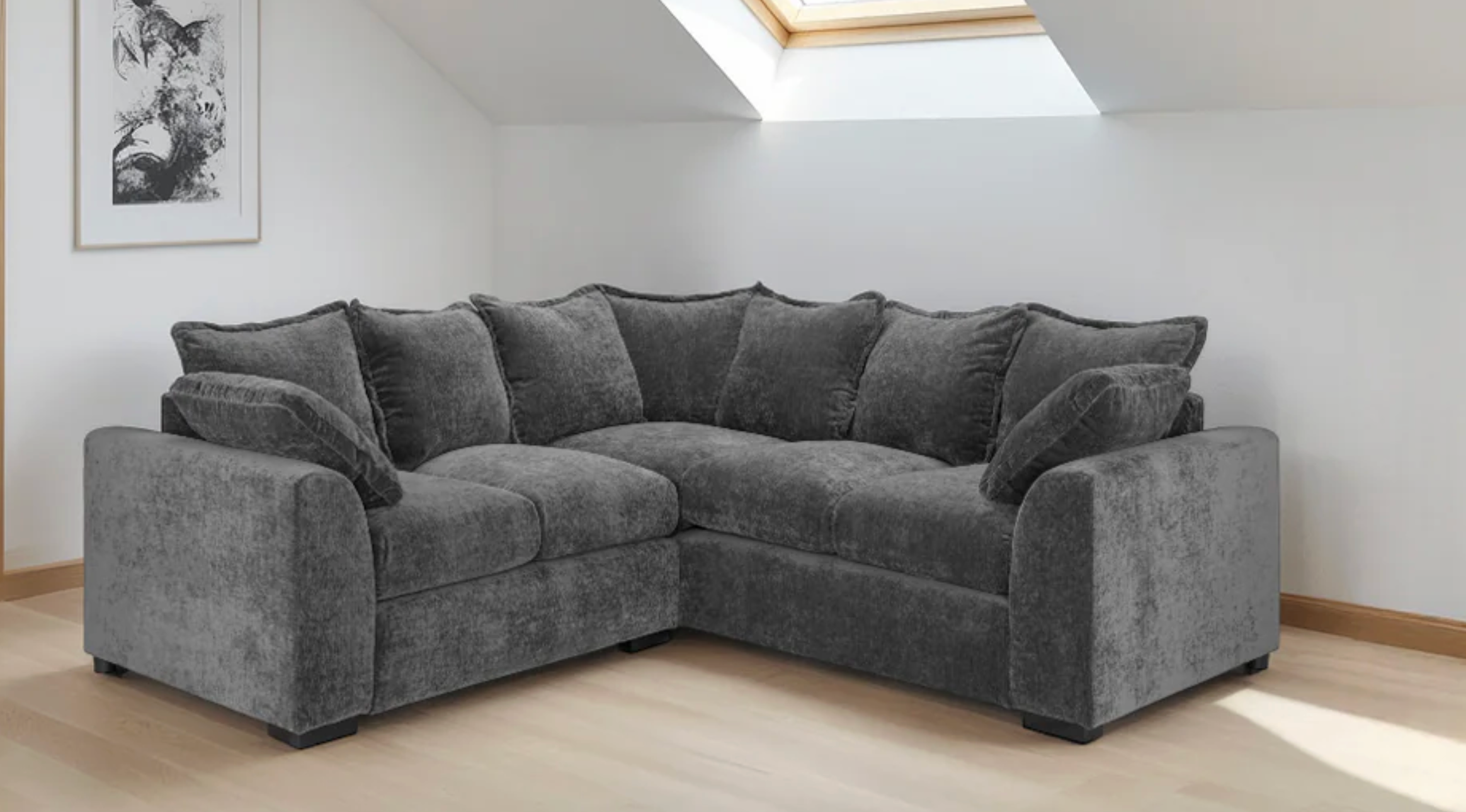 Colbee Sofa Grey Large Corner - Sofa Easy