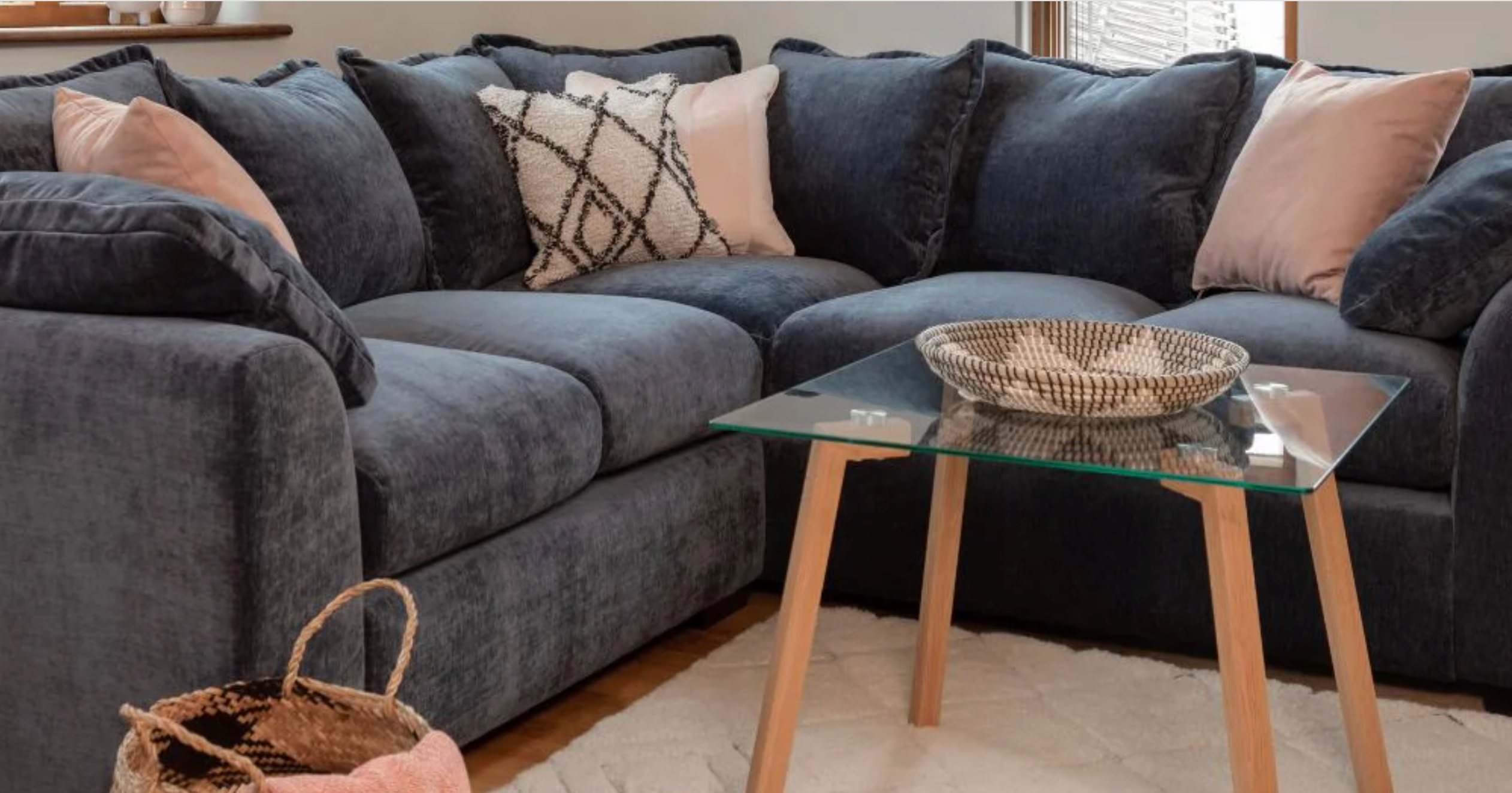 Colbee Sofa Blue Large Corner - Sofa Easy