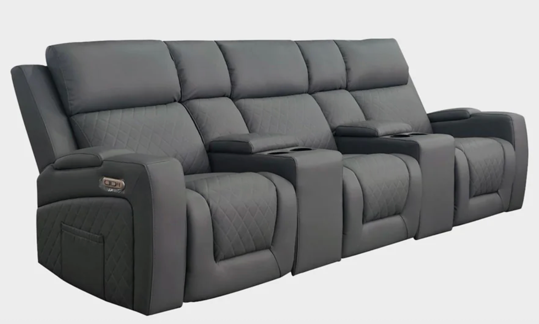 Cedar Cinema Sofa Grey 3 Seater - Sofa Easy