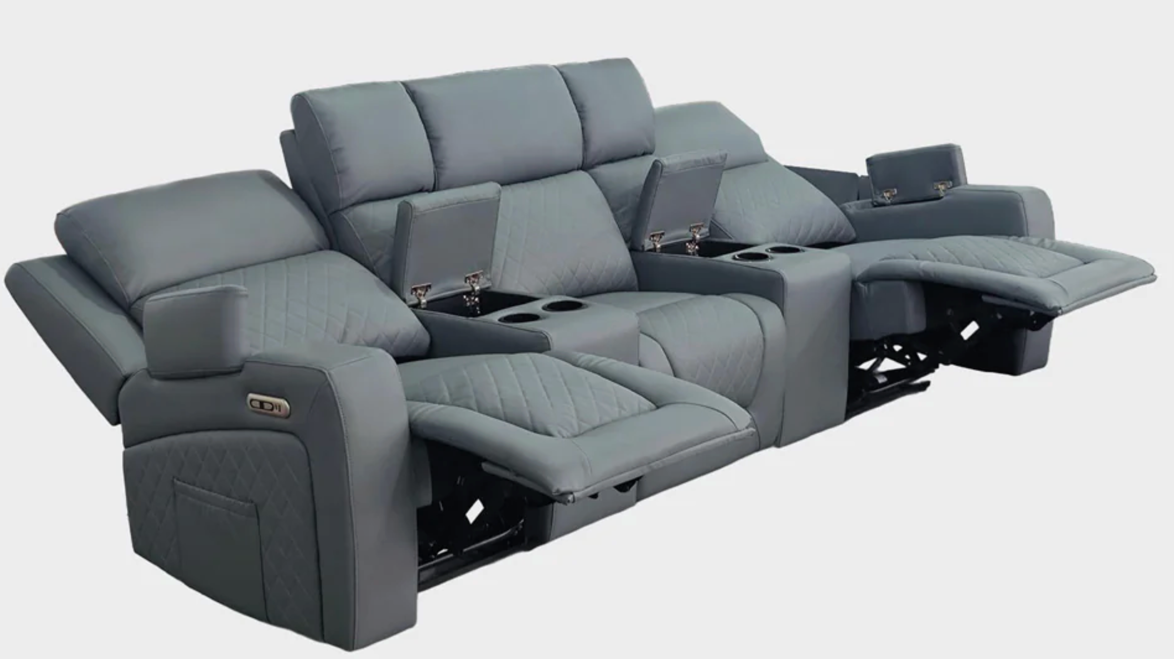 Cedar Cinema Sofa Grey 3 Seater - Sofa Easy