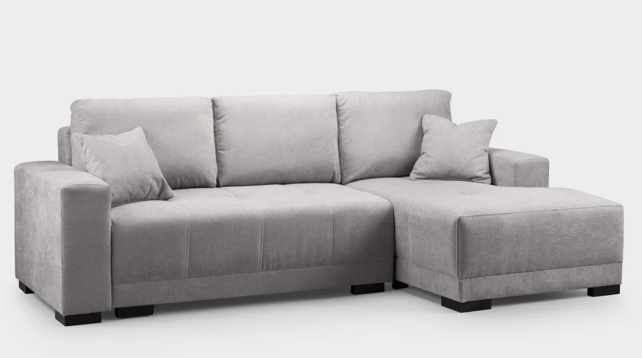 Cimiano Sofa bed Grey Right Hand Facing Corner - Sofa Easy
