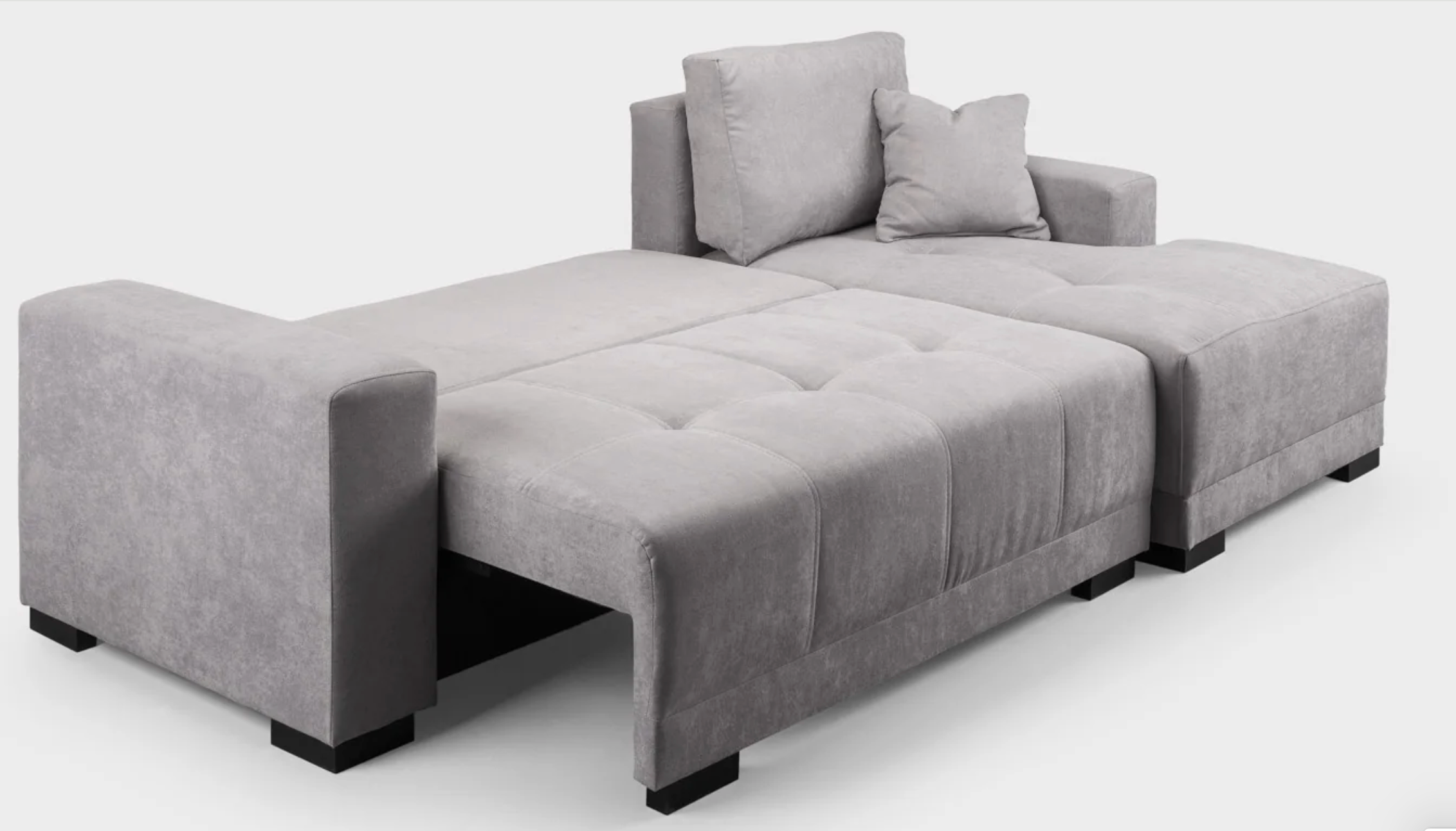 Cimiano Sofa bed Grey Right Hand Facing Corner - Sofa Easy
