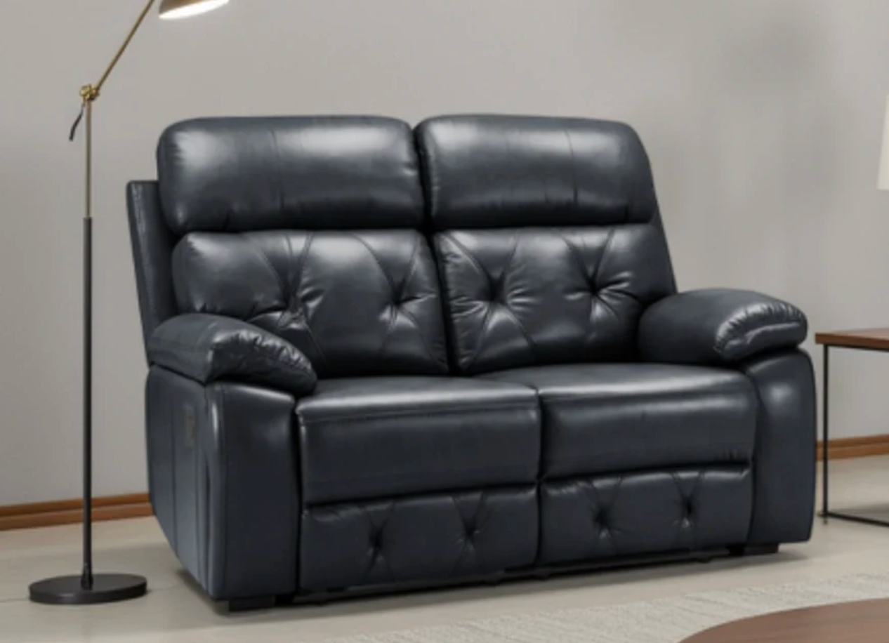 Cody Recliner Sofa Black 2 Seater - Sofa Easy
