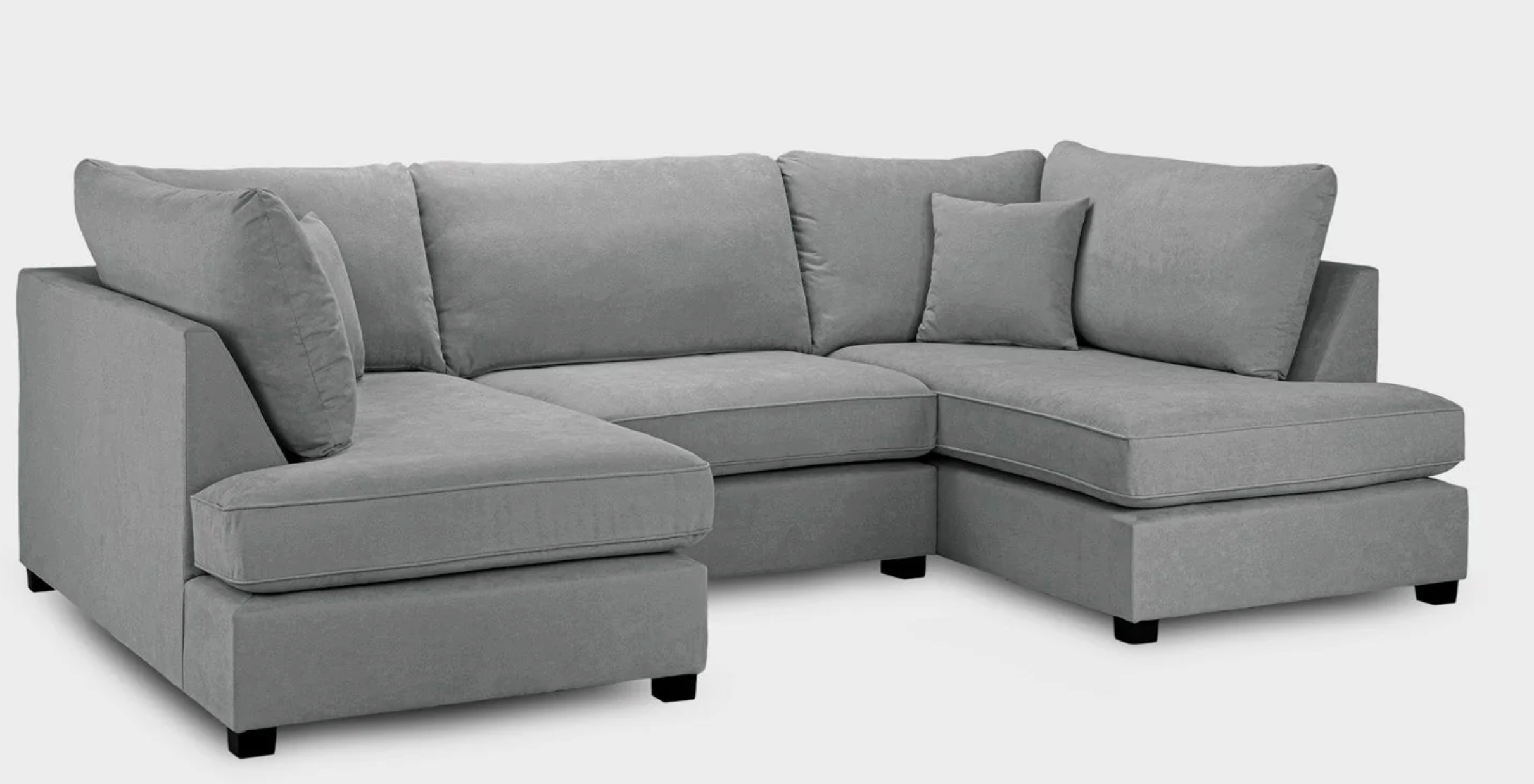 Carnaby Classic Sofa Grey U Shape Corner - Sofa Easy