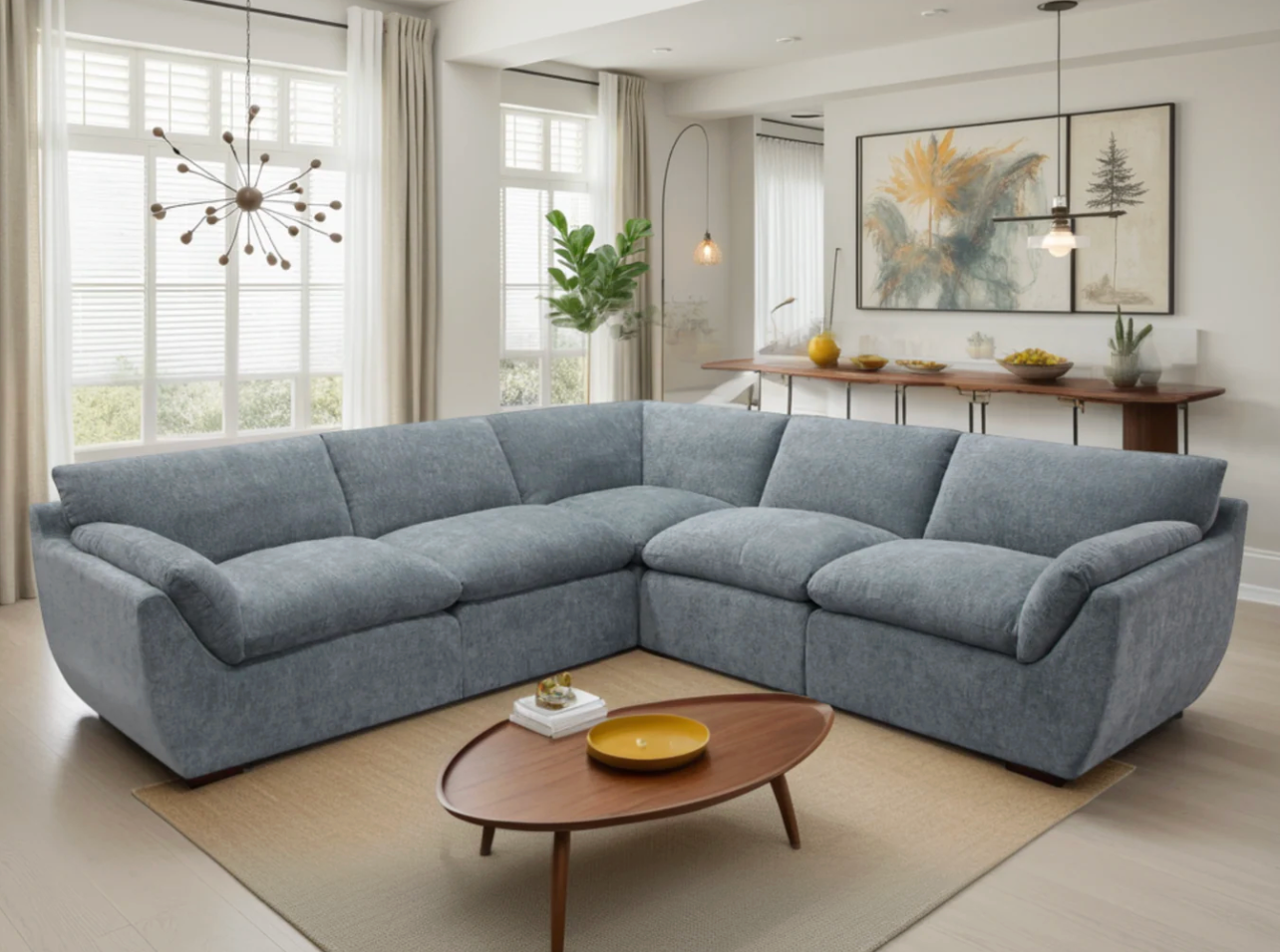 Camden Sofa Aqua Large Corner - Sofa Easy