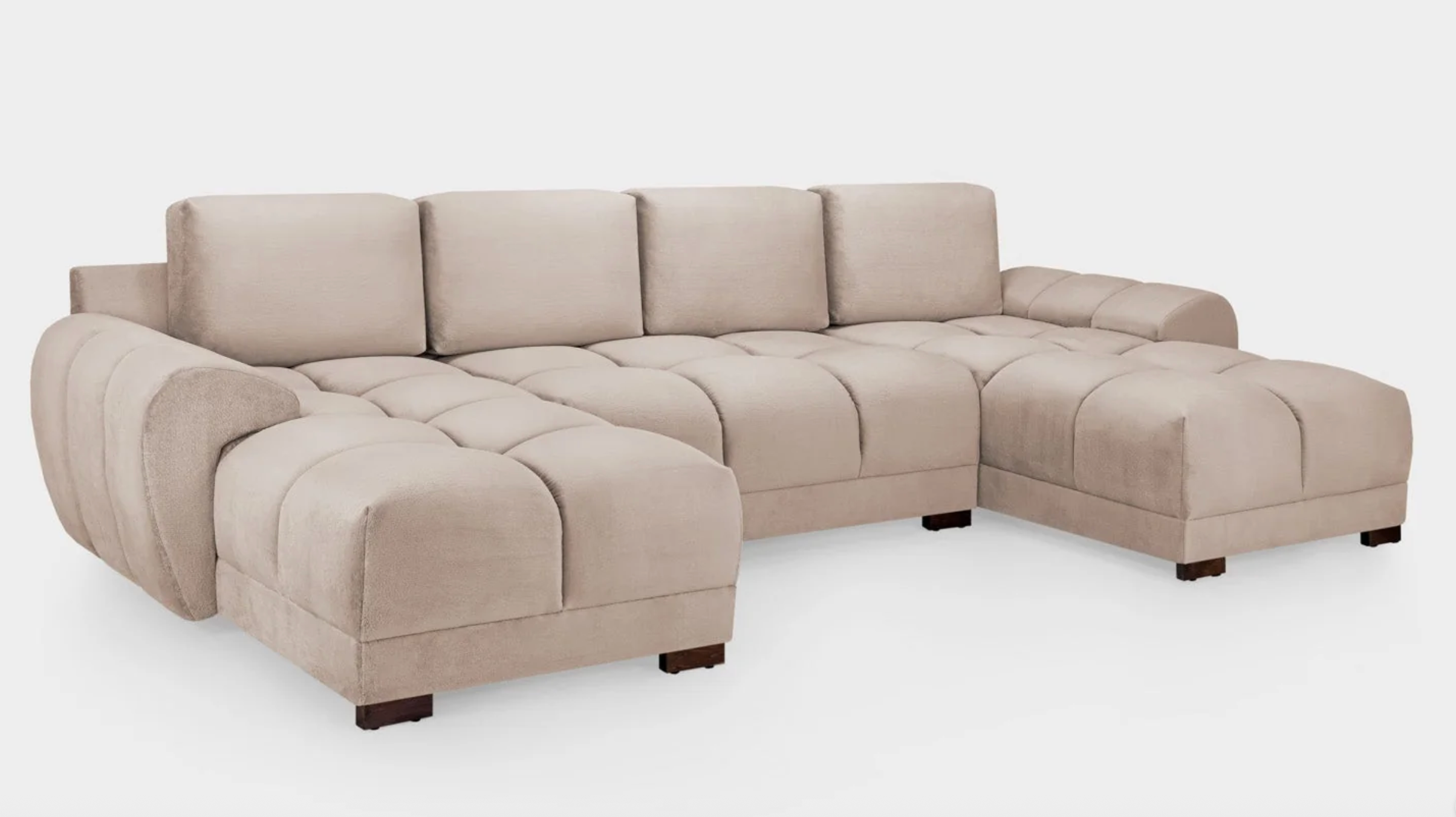 Azzuro Sofa Mocha U Shape Corner - Sofa Easy