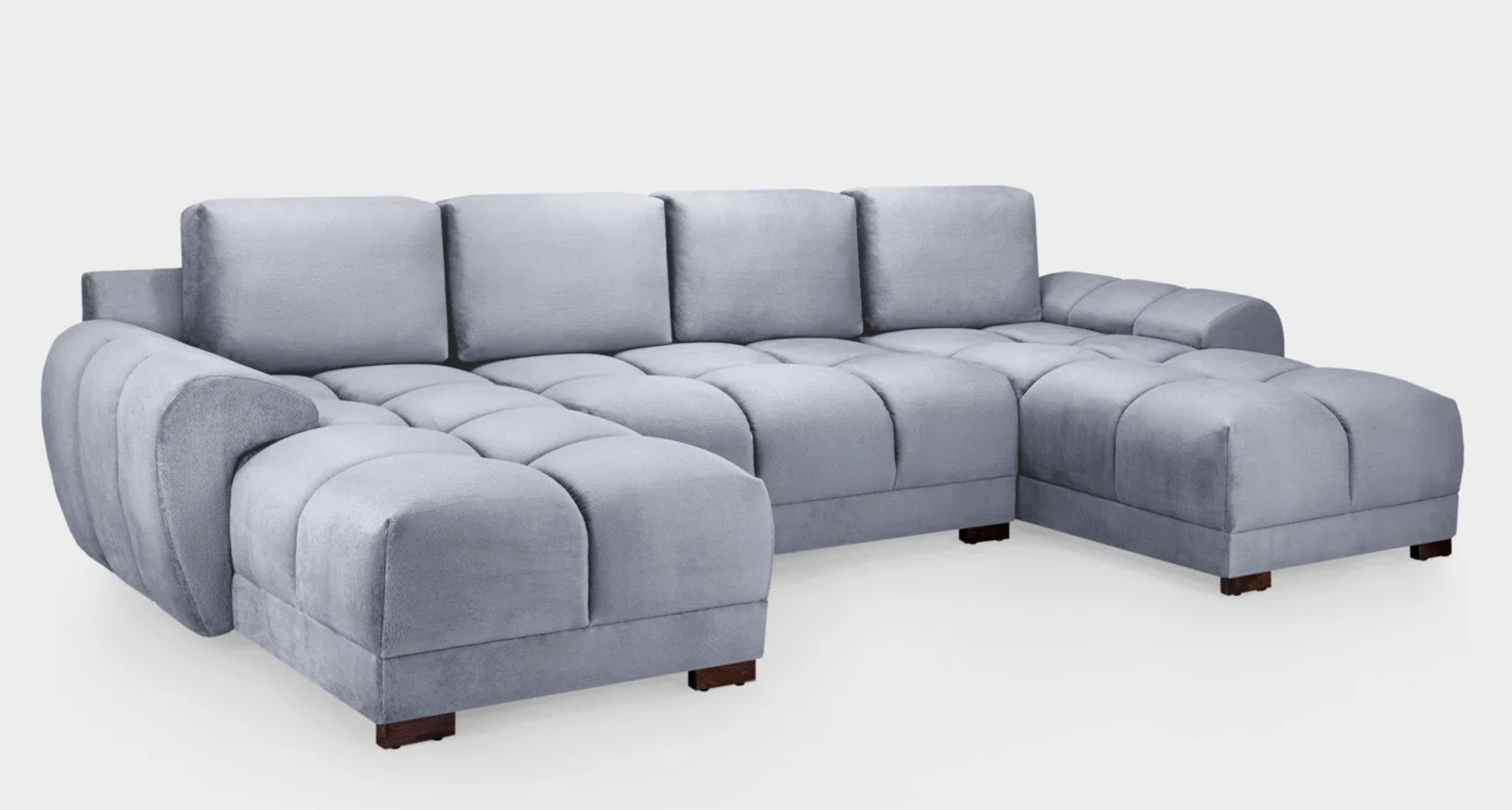 Azzuro Sofa Grey U Shape Corner - Sofa Easy