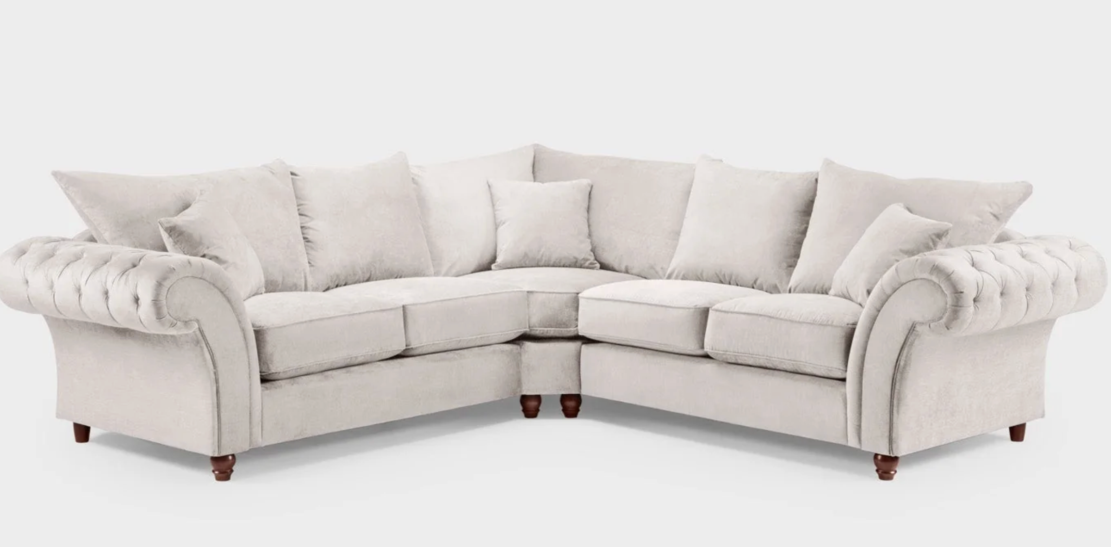 Windsor Fullback Sofa Stone Large Corner - Sofa Easy