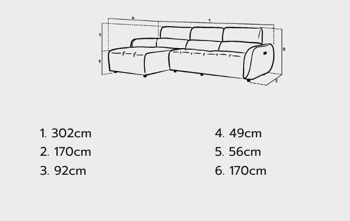 Turin Electric Recliner Sofa Silver Left Hand - Sofa Easy