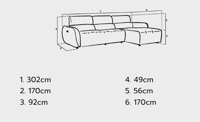 Turin Electric Recliner Sofa Mocha Right Hand - Sofa Easy