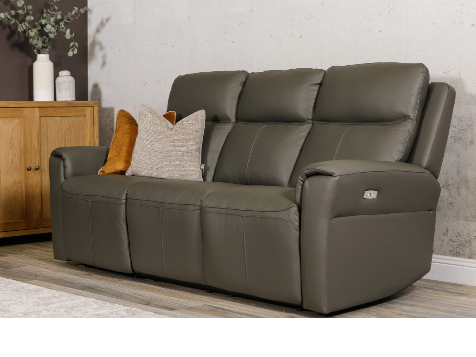 Sofia Leather Collection - Grey or Cashmere Colours - Sofa Easy