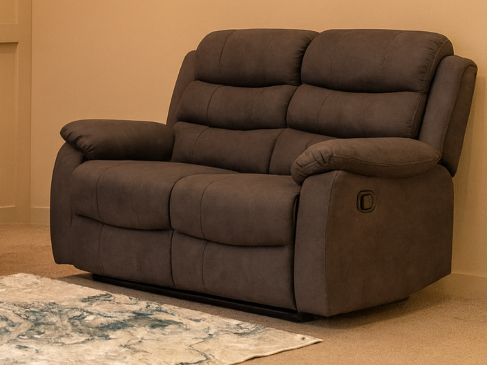 Wilson Dark Grey 3 Seater, 2 Seater & Armchair Power Reclining - Sofa Easy