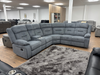 NEW - Poppy Manual Reclining Sofa in Grey