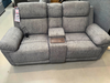 NEW - Oscar 3 Seater & 2 Seater Electric Recliners in Grey Fabric