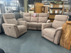 Maude Electric Reclining 3 Seater + 2 Matching Armchairs Set