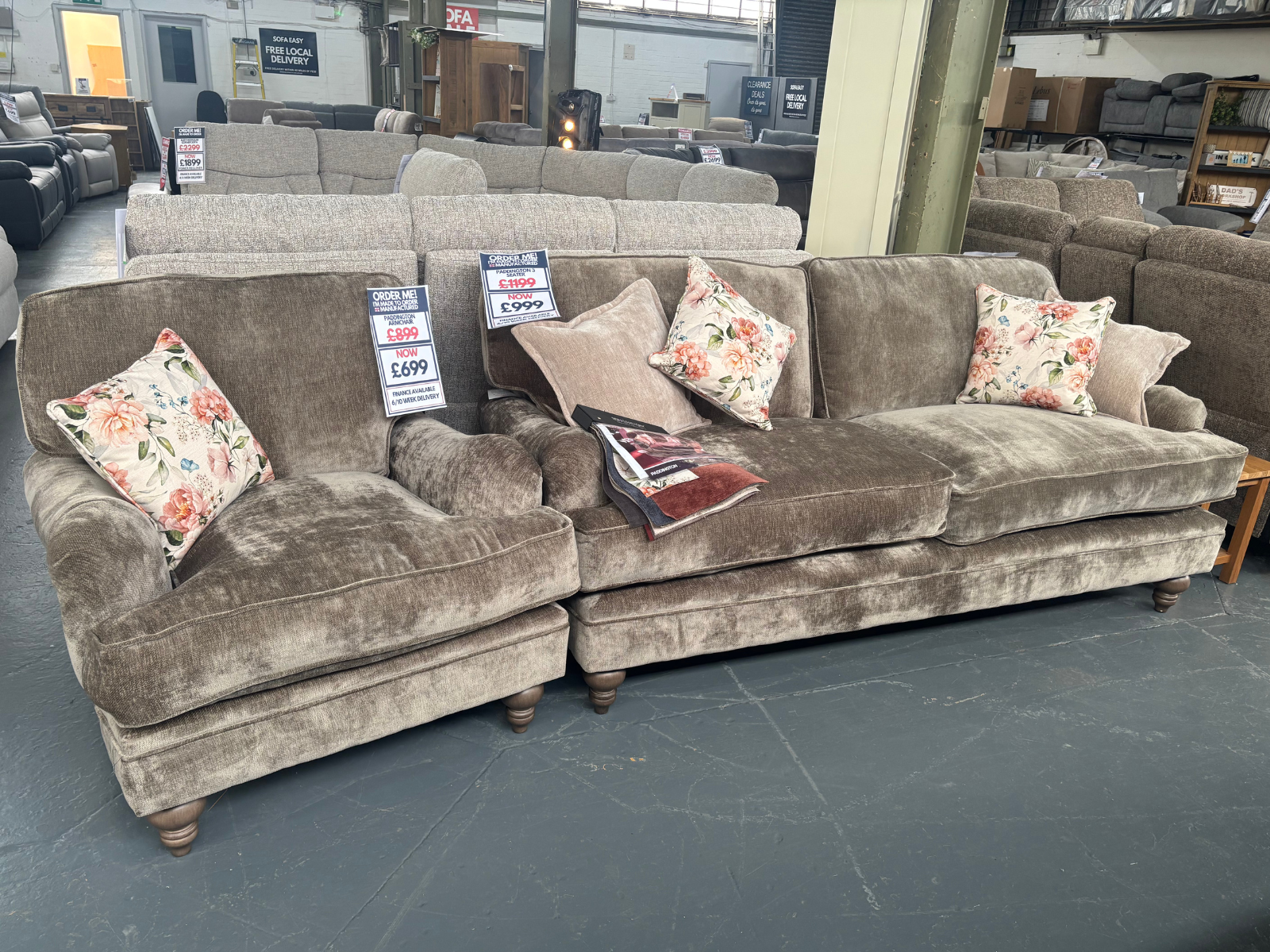 Paddington 3 Seater Sofa & Armchair