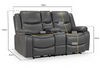 Harald Electric Reclining Leather 3 Seater, 2 Seater & Armchair Set