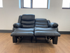 Conrad Black Faux Leather Manual Reclining Sofas