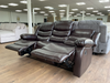 Rico Brown Faux Leather Manual Reclining Sofas
