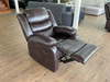 Rico Brown Faux Leather Manual Reclining Sofas