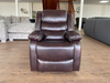Rico Brown Faux Leather Manual Reclining Sofas