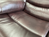 Rico Brown Faux Leather Manual Reclining Sofas