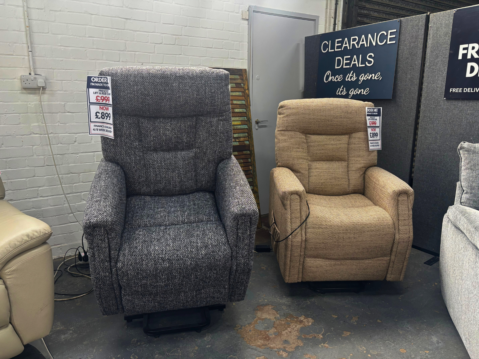 Prescot Lift & Rise Armchairs - Dual motor