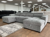 Alaya Sofabed Grey U Shape Corner - Sofa Easy